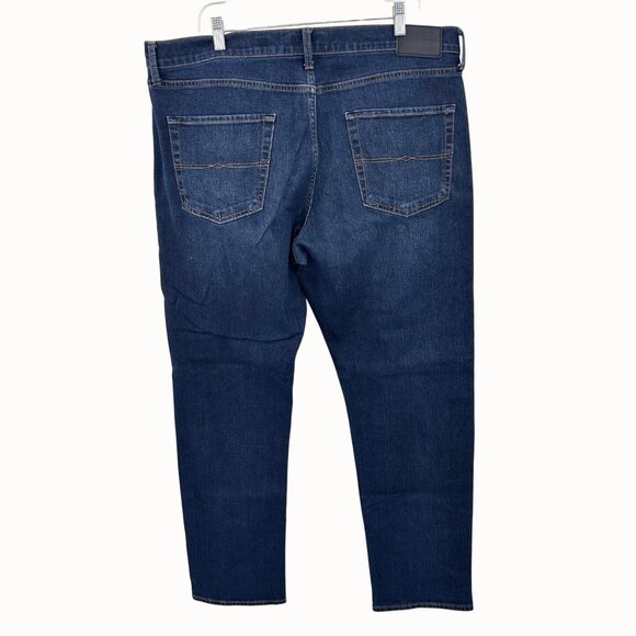 Lucky Brand Men's 410 Athletic Slim Fit Blue Denim Jeans 38x32 Dark Wash - Picture 4 of 8